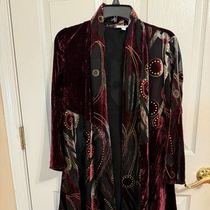 Travelers Collection Velvet Burnout Kimono